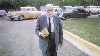 Juan Ramón Jiménez en Puerto Rico, el día que le fue concedido el Nobel de Literatura. Foto ABC.