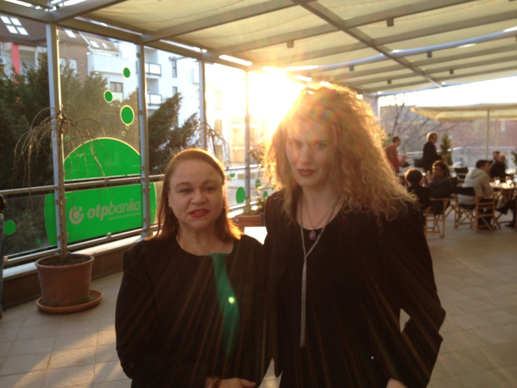 Con mi traductora Bojana Kovacevic Petrovic