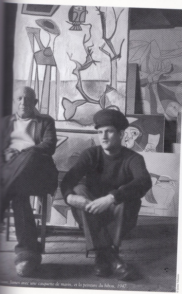 Picasso y James Lord. Foto Dora Maar