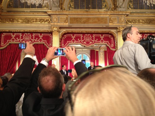 Recibimiento de François Hollande