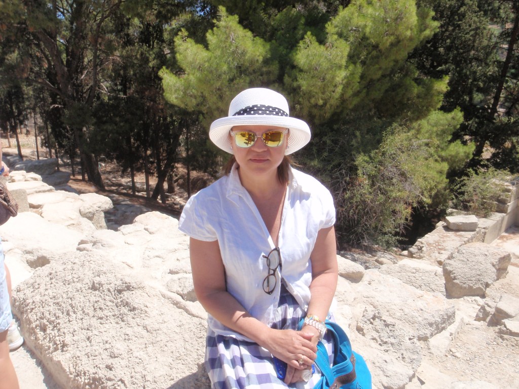 En el viejo teatro de Knossos