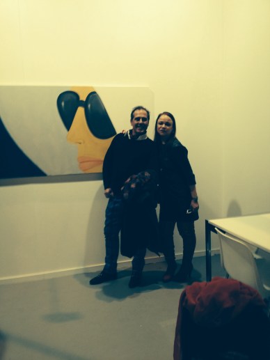 Con el escritor José Miguel Carrillo de Albornoz. Vizconde de Torrehidalgo. Foto Cepp Selgas.