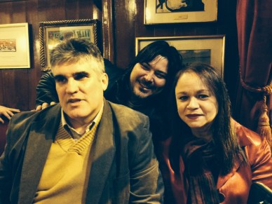 Con Regis Iglesias y Carlos Payá en el Café Gijón