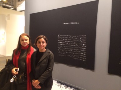 Con Mónica Bengoa, ARCO 2014. Foto Gustavo Valdés.