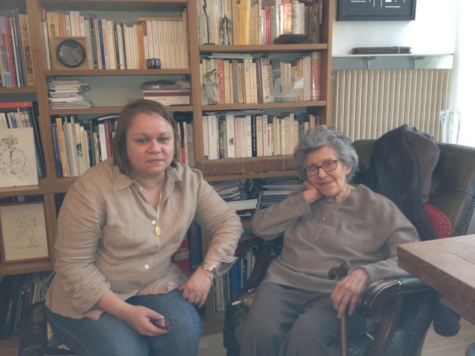 Gina Pellón y yo, en 2013