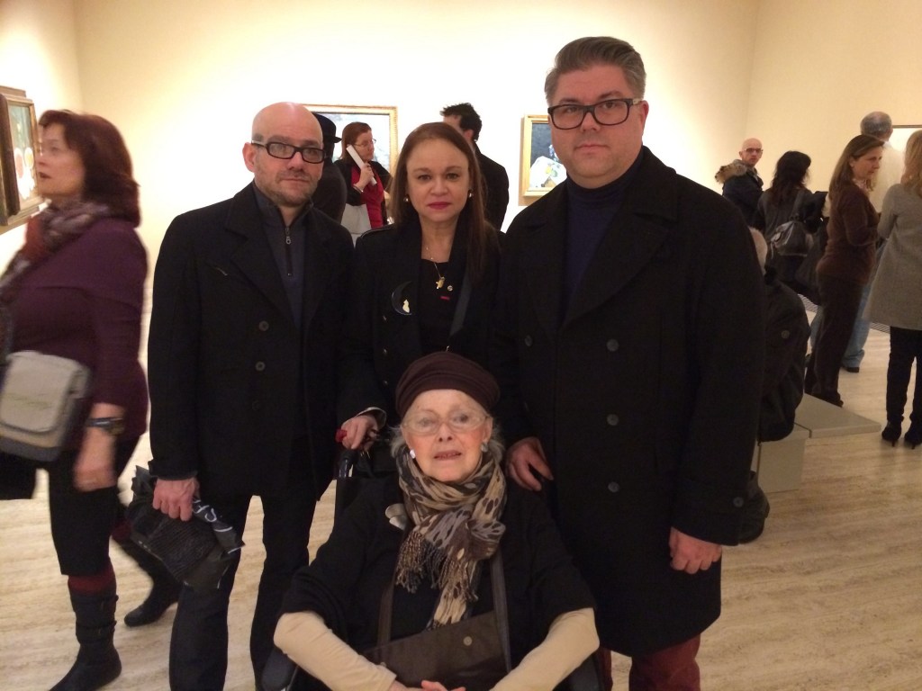 Cepp Selgas, Gustavo Valdés, Elizabeth Wittlin Lipton, y yo, en el Museo Thyssen