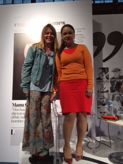 Con Magdalena, otra lectora. Foto Ani Mestre