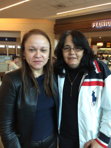 Con Klaritza López Morales