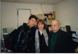 Con Roberto Estopiñán y Ricardo Vega en la librería Lectorum en Nueva York