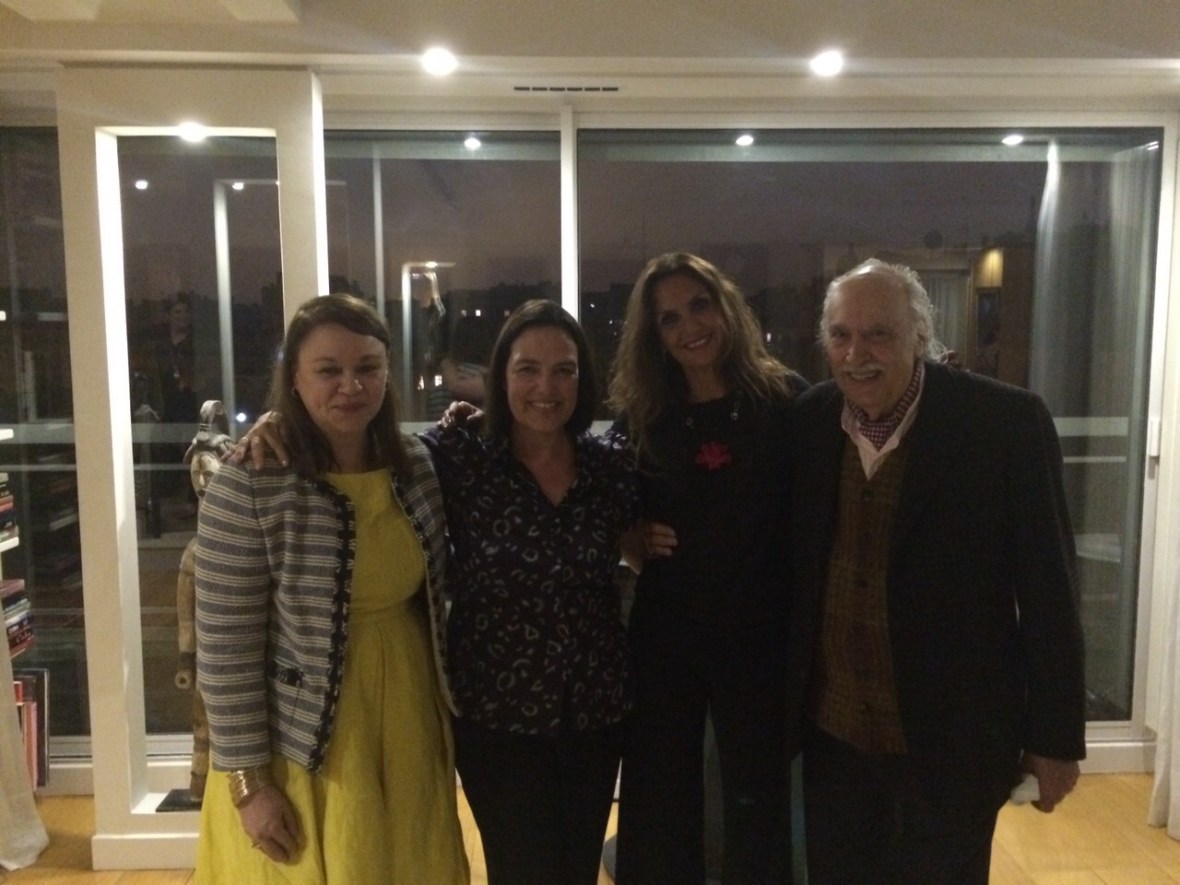 Con Tania, la escultora Randa, y el pintor Ferrer