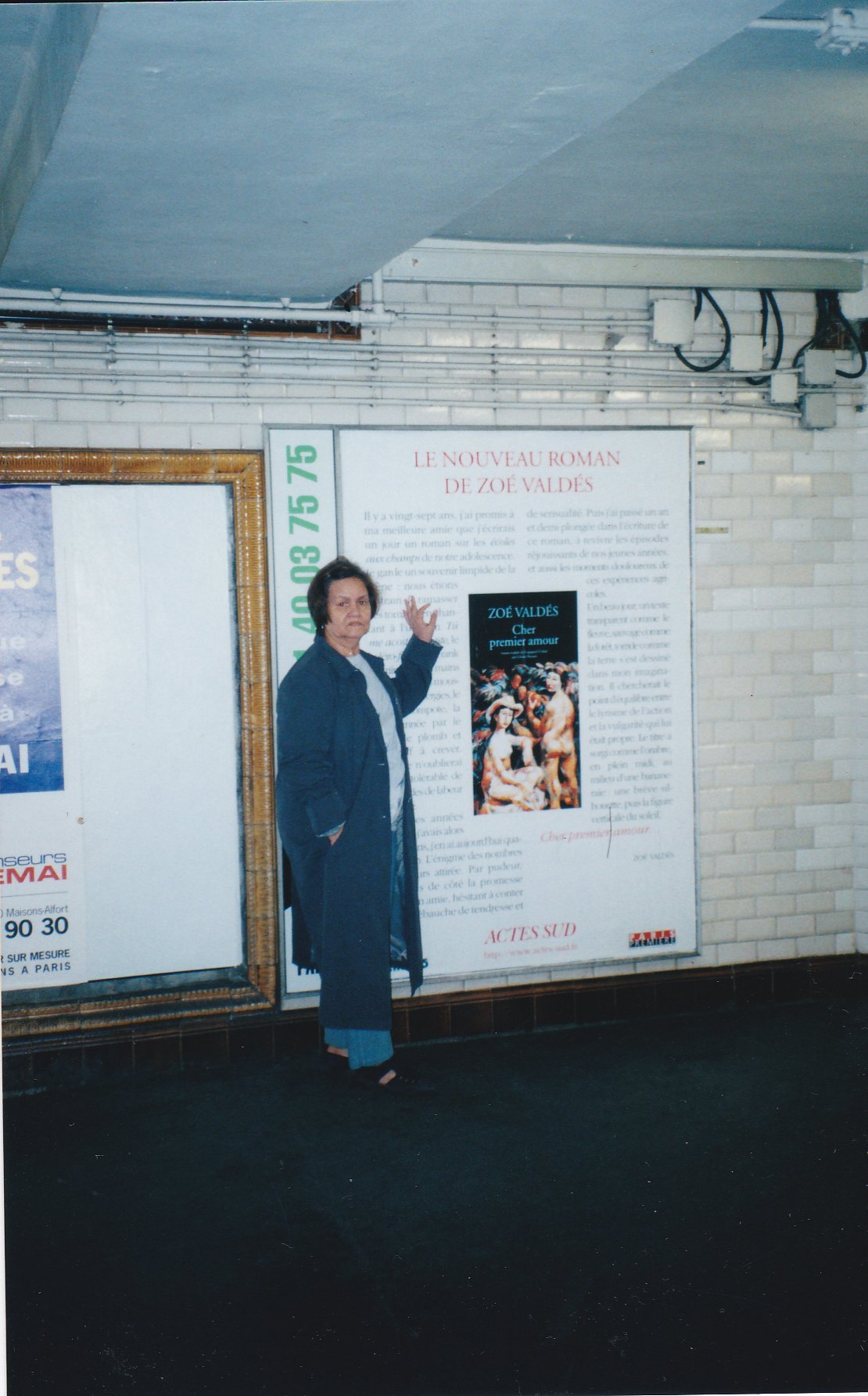 Cher Premier Amour - Métro de Paris - Mi madre quiso retratarse con el anuncio