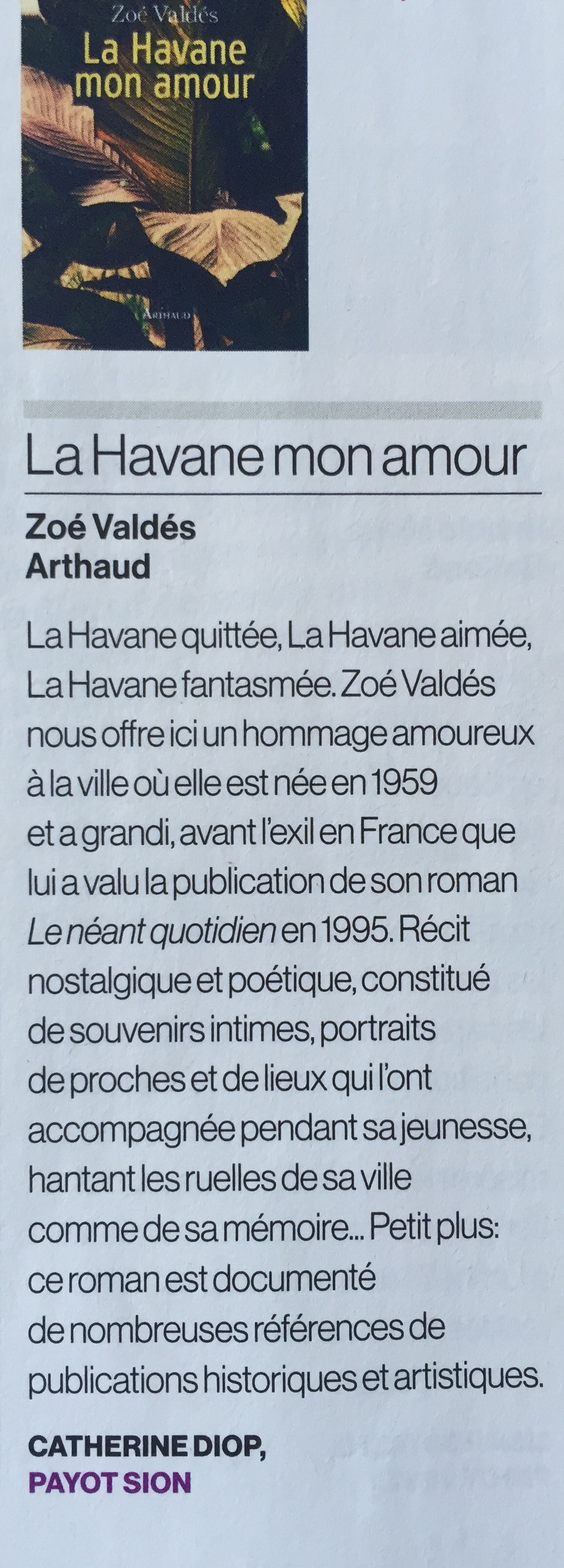 La Havane, mon amour Hebdo Suisse