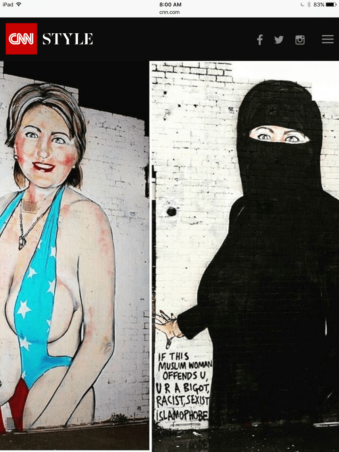Hillary - burka