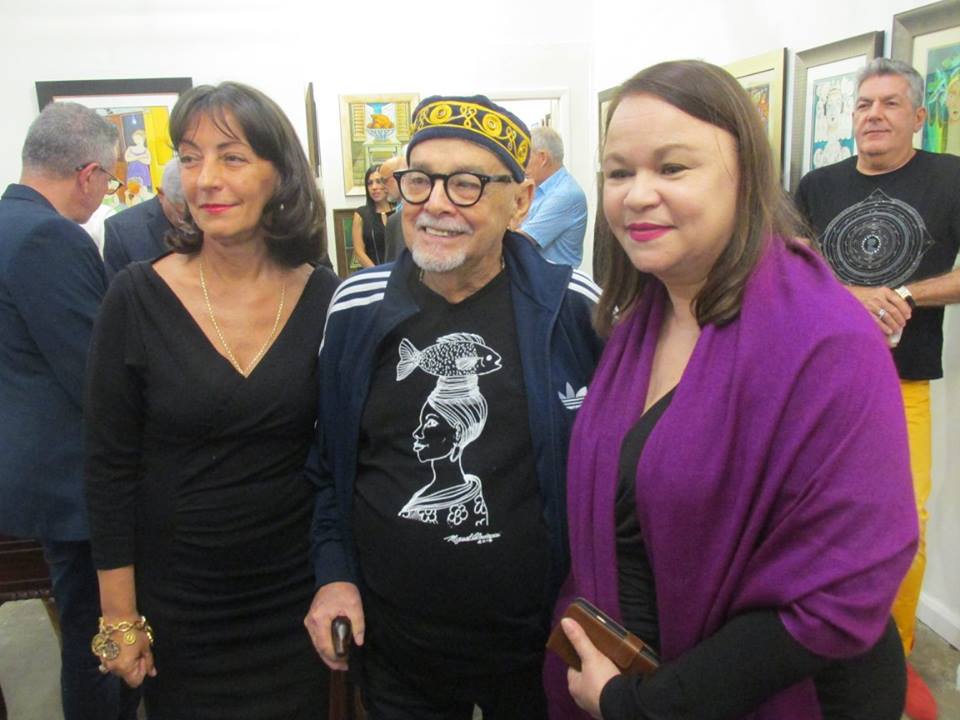 Con Enaida Unzueta y el pintor y maestro Miguel Ordoqui