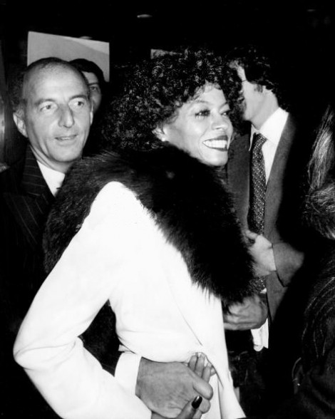 Angelo Donghia y Diana Ross